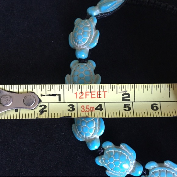 Faux Turquoise Blue Fashion Jewelry Turtle Bracelet - Picture 6 of 6